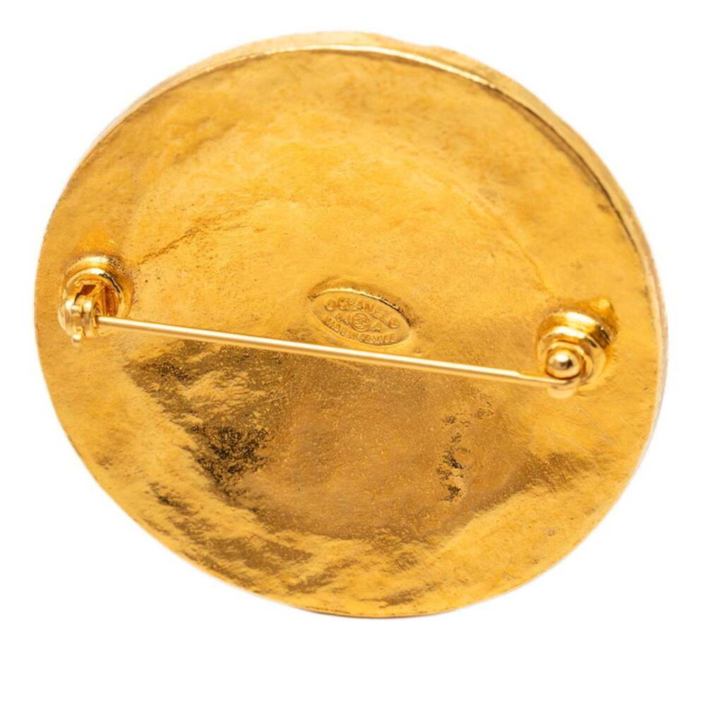 CHANEL Gold Logo Brooch - Picture 3 of 3